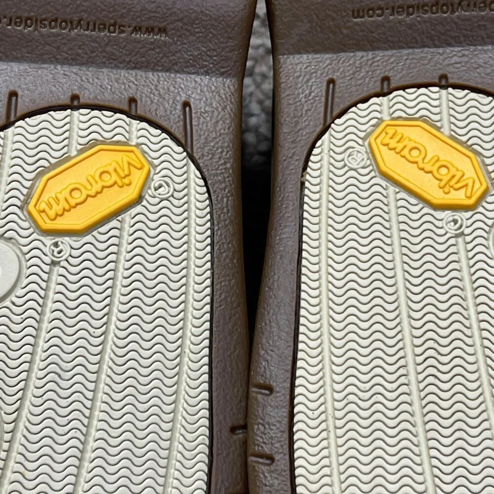 Sperry Boat Shoe Men's Gold 2 Eye Greige 10.5M 0219491 Top Siders (READ)